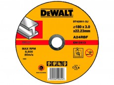 Отрезной круг DeWalt DT 42501. Купить диск для металла. Цена 180х22.2х3мм