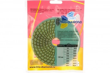 Круг алмазный гибкий Черепашка TRIO-DIAMOND 350050 - купить шлифовальный диск №50 125 мм