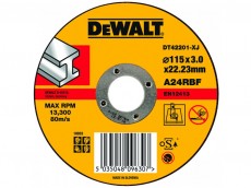 Отрезной круг DeWalt DT 42201. Купить диск для работы с металлом. Цена ф115х22.2х3мм