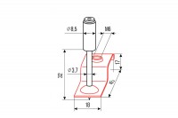 Гвозди монтажные пироксилиновые FEDAST PA32-M6Z2 (упак 100шт)