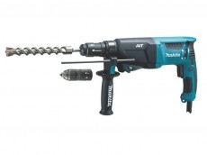 Перфоратор Makita HR2611FT. Сетевой электричесский макита 2.9 Дж / 800Вт