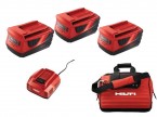 Набор аккумуляторов и зарядного устройства HILTI (3шт)