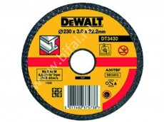 Диск отрезной DeWALT DT 3430. Купить прямой круг по металлу ф230х22.2х3мм